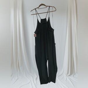 Free People Movement Hot Shot Onesie in Washed Black, Medium